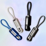 USB Charging Data Cable with Metal Bottle Opener Keychain