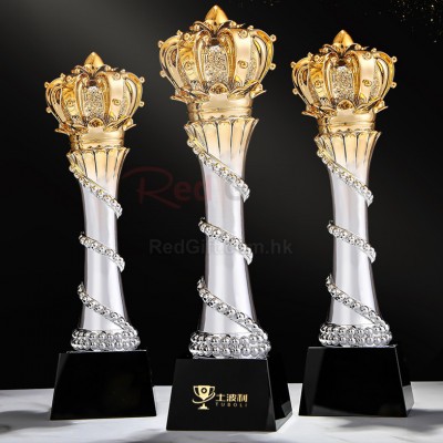 Crown Resin Crystal Trophy