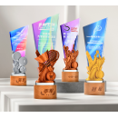 羽毛球網球運動水晶獎座 羽毛球網球運動水晶獎座