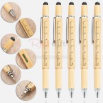 6-In-1 Bamboo Tool Pen