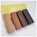Wood Grain Glasses Case