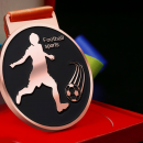 Football Metal Medal