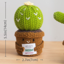 Knitted flower plant pot