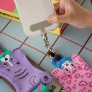 Wristband phone lanyard with storage bag