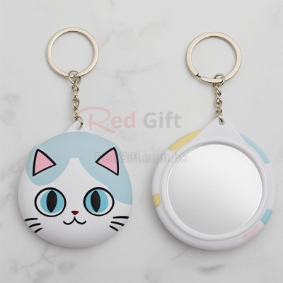 毛绒吧唧双层小镜子 毛绒吧唧双层小镜子