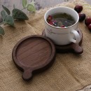 日式木质咖啡杯垫