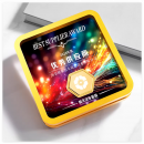 方形金屬水晶獎座