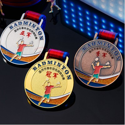 Badminton Metal Medal