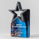 Colorful Five-Star Crystal Trophy
