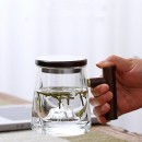 带盖雙層玻璃杯