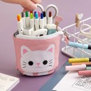 Pull Down Retractable Canvas Pencil Case