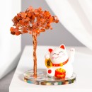 招財貓水晶樹