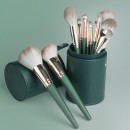 Stylish Leather Brush Storage Tube