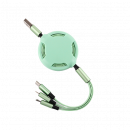 Silicone Three In One Telescopic Charging Line