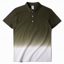 Gradient Colors Printed Polo Shirt