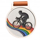 Colorful Cycling Medal