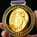 Metal rotating medal