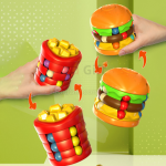 汉堡薯条魔豆魔方指尖陀螺减压玩具