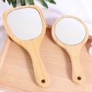 Wooden Handle Makeup Mirror