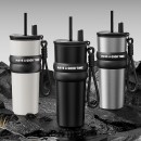 Large-Capacity Portable Thermos With  Stainless Steel/Ceramic Inner Liner