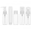 Travel Bottles Kit in PVC Toiletries Pouch (Airline Approved Capacity)