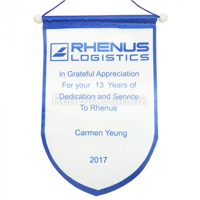 訂製錦旗-雷諾斯國際貨運代理(香港)有限