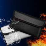 Waterproof and fireproof document bag wallet