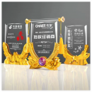 創意水晶錦旗獎座 創意水晶錦旗獎座