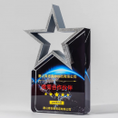 Colorful Five-Star Crystal Trophy