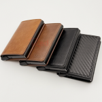 Automatically ejecting RFID card wallet