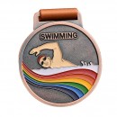 Colorful Swimming Medal