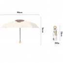 Five-fold mini umbrella