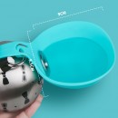 便攜不銹鋼寵物飲水壺掛件