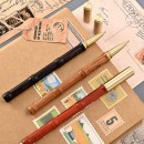 竹节木质签字笔