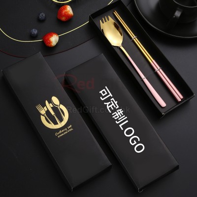 2-In-1 Spoon, Fork And Chopsticks Tableware