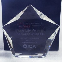 Lucky Star Crystal Trophy-International Christian Assembly of God Ltd