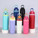 304 Stainless Steel Bounce Double Drink Large Capacity Portable Thermos Cup