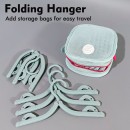 Folding Clothes Hanger With Storage Bag, Travel Clothes Drying Rack