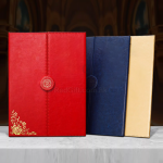 PU三折疊磁吸A4證書