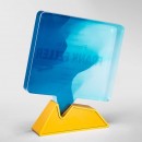 Crystal & Metal Trophy