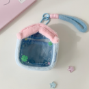 Plush small house transparent doll bag storage bag Plush small house transparent doll bag storage bag