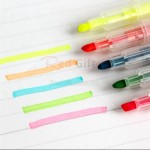 Erasable Double-Headed Highlighter 5-Color Set