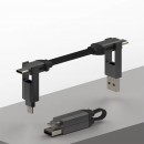 磁吸四合一数据线钥匙扣