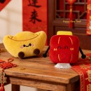 招財元寶毛絨冰箱貼