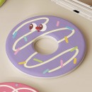 甜甜圈圓形矽藻泥杯墊