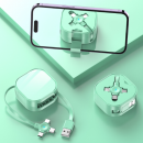 伸縮收納支架三合一數據線