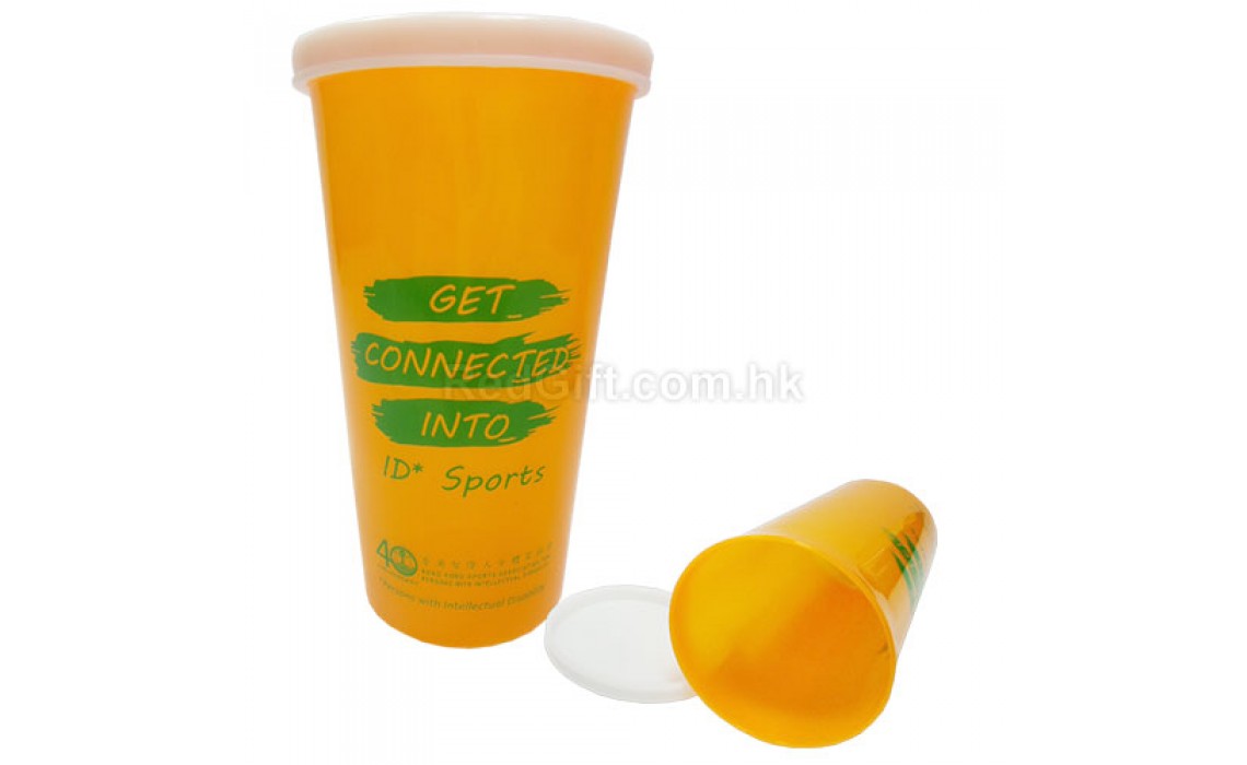 带盖塑料广告杯-香港智障人士体育协会
