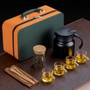 316Stainless Steel Large Capacity Teapot Glass Tea Cup Travel Set