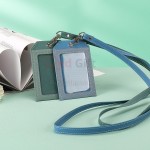 PU頸繩拼色證件套