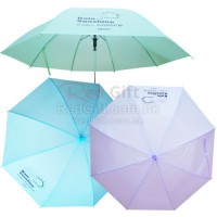 磨砂半透明直柄雨傘-香港理工大學